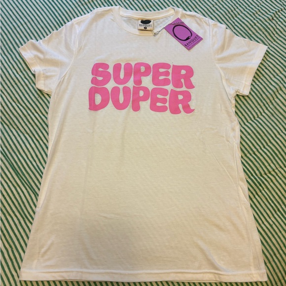 Banquet Atelier Tops - Banquet Atelier Super Duper T-shirt Medium NWT